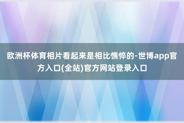 欧洲杯体育相片看起来是相比憔悴的-世博app官方入口(全站)官方网站登录入口